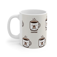 Kawaii Coffee Winter Pattern Ceramic Mug☕