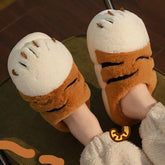 Fluffy Warm Cat Claw Winter Slippers