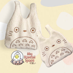 Kawaii Totoro Embroidery Fur Bag