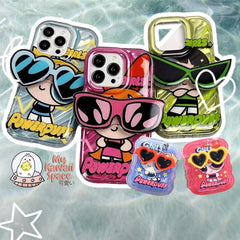 Cute Powerpuff Girls Sunglasses Phone Case