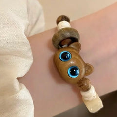 Cute Magical Cat Natural Stone Bracelet