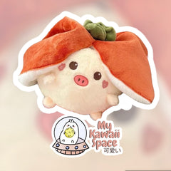 Kawaii Piggy Fruit Plushie