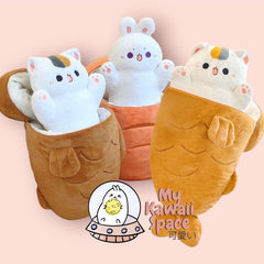 Kawaii Taiyaki Cat Plush