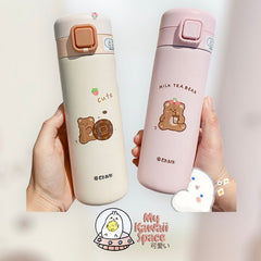 Mini Kawaii Bear Thermal Bottle