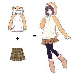 Kawaii Shiba Inu Doge Hoodie