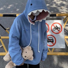 Kawaii Shark Hood Hoodie🦈