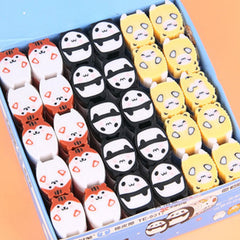 3pcs Cute Cut-able Animal Erasers