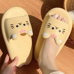 Kawaii Cat Rubber Summer Cloud Slippers