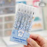 6pcs Cloudy Rabbit Kawaii Gel Pen Set