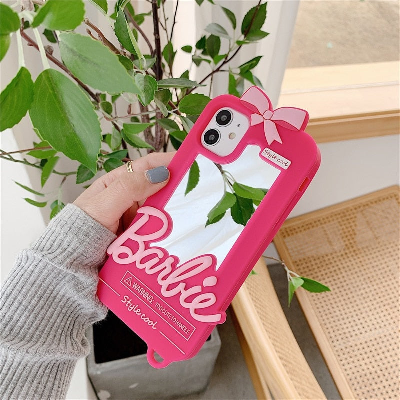 Kawaii Barbie Mirror Phone Case