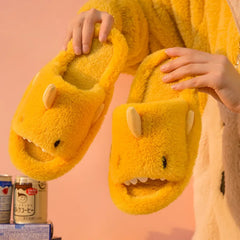 Fluffy Shark Winter Slippers