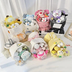 Cute Cartoon Plushie Bouquet