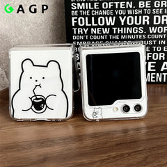 Cute Teddy Bear Phone Case for Z Flip