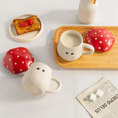 Cute Mushroom Ceramic Coffee Cup