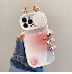 Cute Animal Sliding Phone Case