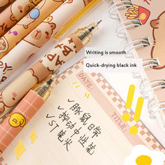 6pcs Capybara Pattern Gel Pen Set