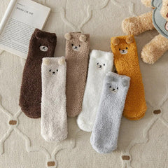 Teddy Bear Cute Cozy Socks 🧸