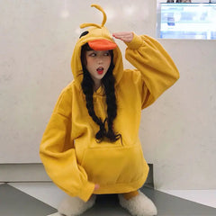 Kawaii Cartoon Duck Hoodies