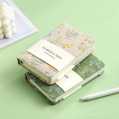 Elegant Embroidery Flower Notebook