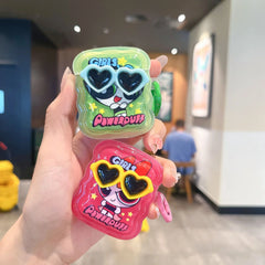 Cute Powerpuff Girls Sunglasses Airpods Case