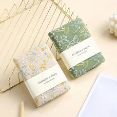 Elegant Embroidery Flower Notebook