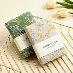 Elegant Embroidery Flower Notebook