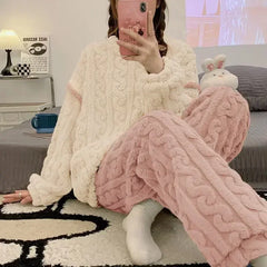 Soft Winter Velvet Pajama Sets