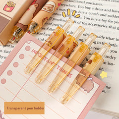 6pcs Capybara Pattern Gel Pen Set