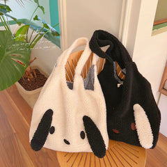 Cute Big Ear Puppy Fluffy Tote