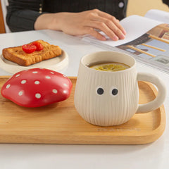 Cute Mushroom Ceramic Coffee Cup