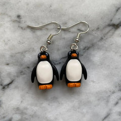 Cute Penguin Handmade Earrings