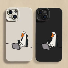 Hardly Working Slacker Duck Phone Case