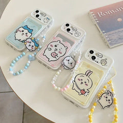 Cute Mochi Animal Wallet Phone Case