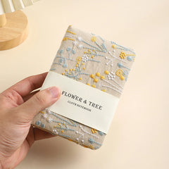 Elegant Embroidery Flower Notebook