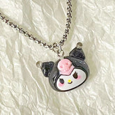 Kawaii Cartoon Glass Crystal Necklace