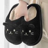 Fluffy Cat Winter Slippers