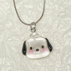 Kawaii Cartoon Glass Crystal Necklace