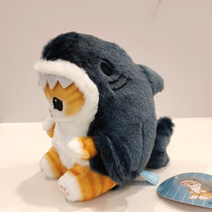 Kawaii Shark Tempura Cat Keychain