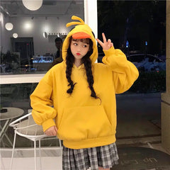 Kawaii Cartoon Duck Hoodies