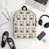 Kawaii Teddy Bear Burger Pattern Backpack
