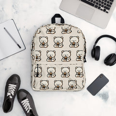 Kawaii Teddy Bear Burger Pattern Backpack