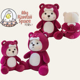 Kawaii Strawberry Teddy Bear Plush
