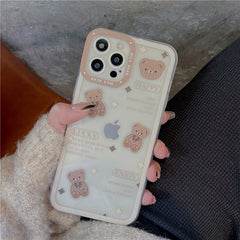 Retro Choco Bear Transparent Case