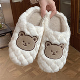 Kawaii Teddy Bear Soft Fluffy Slippers
