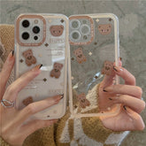 Retro Choco Bear Transparent Case