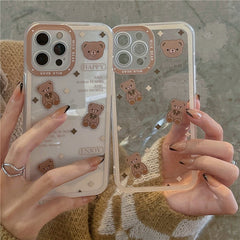 Retro Choco Bear Transparent Case