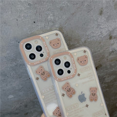 Retro Choco Bear Transparent Case