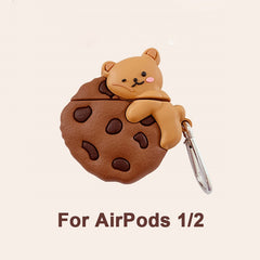 Cookie Teddy Bear Airpods Case