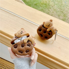 Cookie Teddy Bear Airpods Case