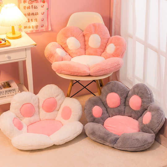 Kawaii Cat Paw Seat Cushion - Shop Online on roomtery